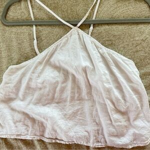 Abercrombie and Fitch Women's White Halter Top